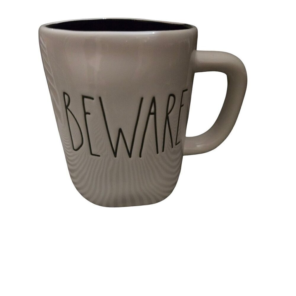 NWT Rae Dunn Artisan Beware 2021 Halloween Mug White